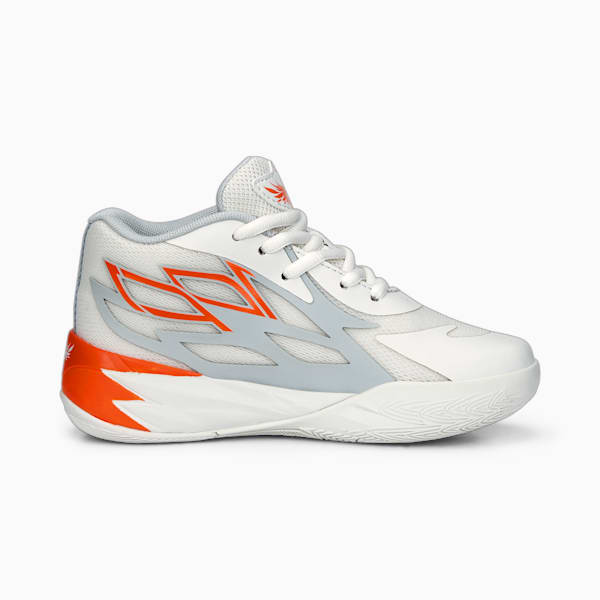 Souliers de basketball MB.02 Enfant et Adolescent, Platinum Gray-Ultra Orange, extralarge