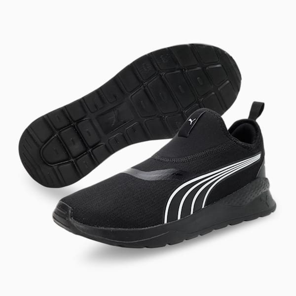 Coy Float Slip On Unisex Sneakers, PUMA Black-Puma White, extralarge-IND