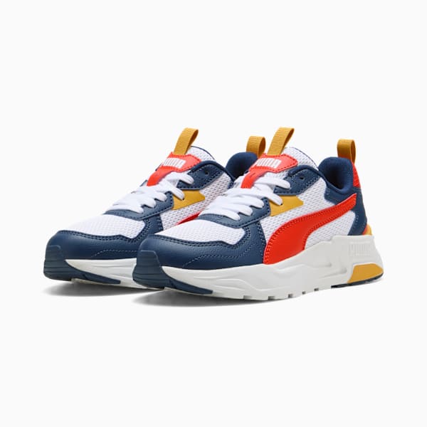 Trinity Lite Sneakers Youth, PUMA White-Fierce Red-Persian Blue, extralarge-GBR