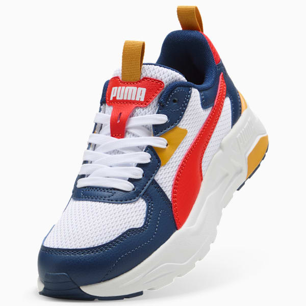 Trinity Lite Sneakers Youth, PUMA White-Fierce Red-Persian Blue, extralarge-GBR