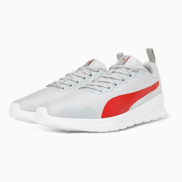 PUMA Kenton Unisex Shoes, Harbor Mist-High Risk Red, extralarge-IND