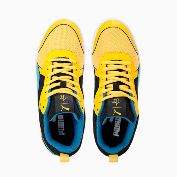 PUMAx1DER Carter Youth Sneakers, Spectra Yellow-PUMA Black-Spring Blue, extralarge-IND