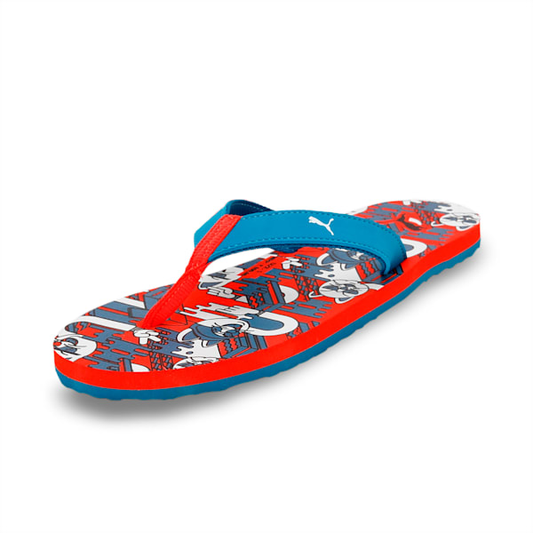 PUMAx1DER Hepcat Youth Flip-Flops, Cherry Tomato-Sailing Blue, extralarge-IND