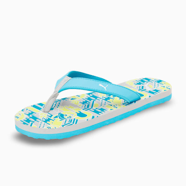 PUMAx1DER Hepcat Youth Flip-Flops, Spring Blue-Lemon Sherbert-Harbor Mist, extralarge-IND