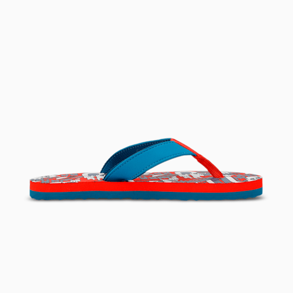 PUMAx1DER Hepcat Kids Flip-Flops, Cherry Tomato-Sailing Blue, extralarge-IND