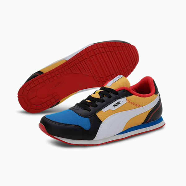 PUMAx1DER Liam Youth Sneakers, Spectra Yellow-PUMA Black-Vallarta Blue, extralarge-IND