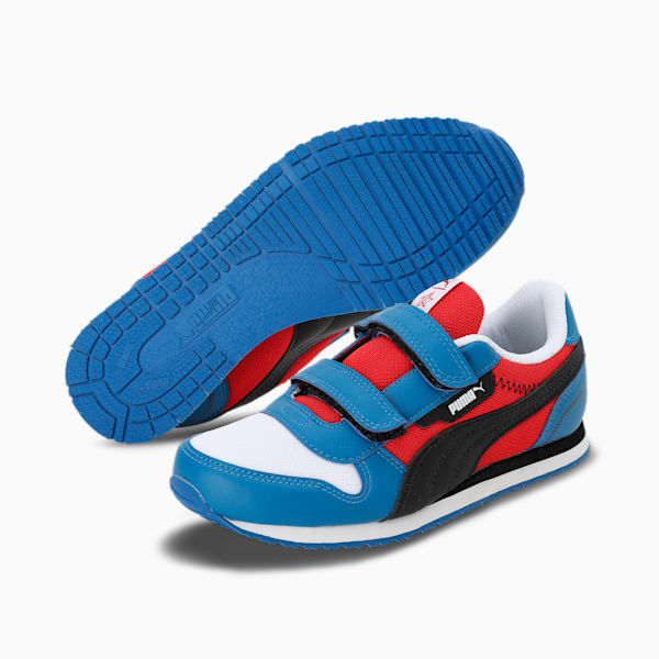 PUMAx1DER Liam Youth Sneakers, Vallarta Blue-High Risk Red-PUMA White, extralarge-IND