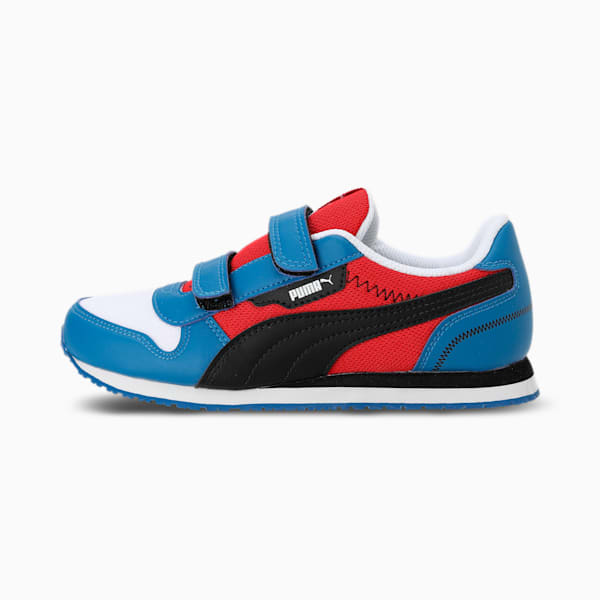 PUMAx1DER Liam Youth Sneakers, Vallarta Blue-High Risk Red-PUMA White, extralarge-IND