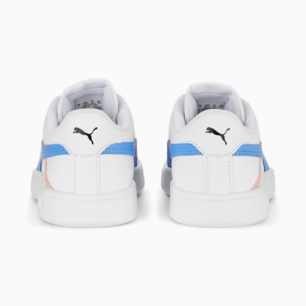 Tenis juvenil Smash v2 Future U, PUMA White-Dusky Blue-Cayenne Pepper, extralarge
