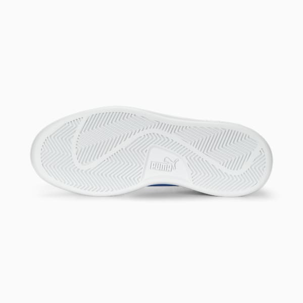 Tenis juvenil Smash v2 Future U, PUMA White-Dusky Blue-Cayenne Pepper, extralarge