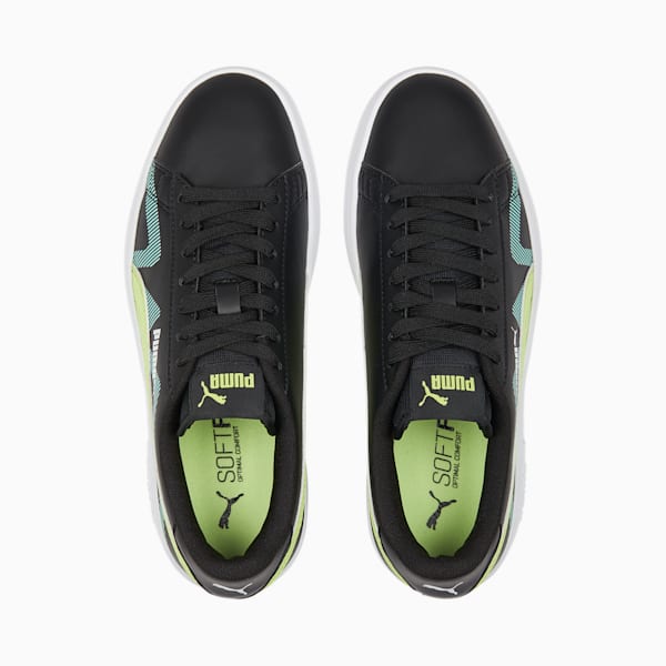Smash v2 Future U Big Kids' Sneakers, PUMA Black-Lily Pad-Mint, extralarge