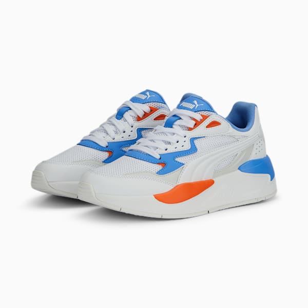 X-Ray Speed Future U Big Kids' Sneakers, PUMA White-PUMA White-Dusky Blue, extralarge