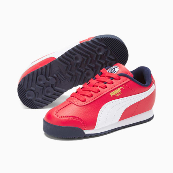 Roma Country Little Kids' Shoes, High Risk Red-Puma White-Peacoat
