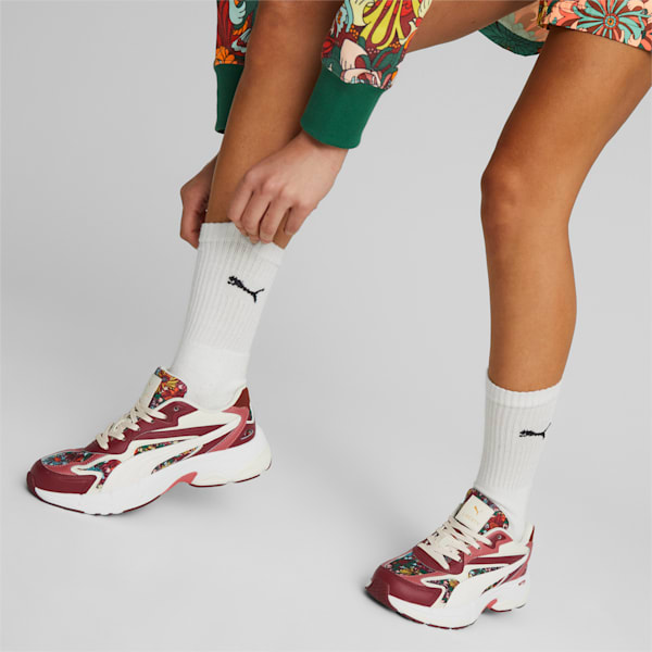 ウィメンズ PUMA x LIBERTY TEVERIS ニトロ スニーカー, Team Regal Red-PUMA White, extralarge-JPN