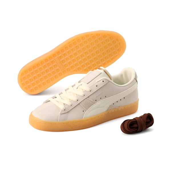 ユニセックス スウェード AINT BROKE スニーカー, Warm White-Harbor Mist-Puma Team Gold, extralarge-JPN