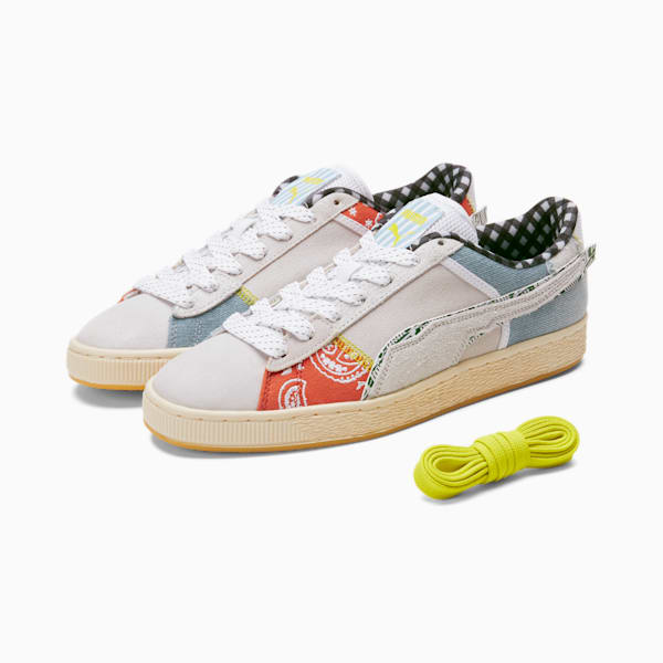 Suede Backpack Spring Clean Men's Sneakers, PUMA Black-Flat Light Gray-Chili Powder, extralarge