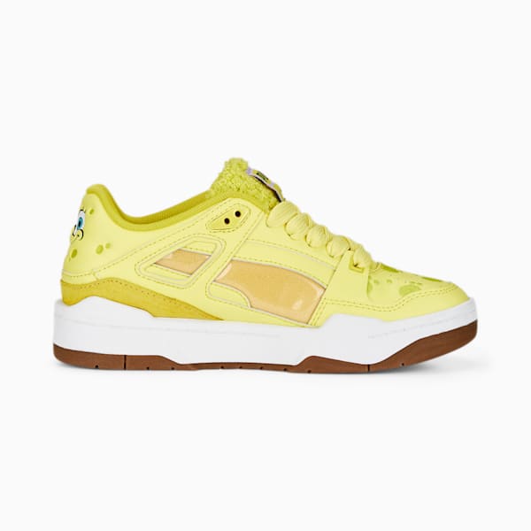 Zapatos deportivos PUMA x SPONGEBOB Slipstream para niños grandes, Lucent Yellow-Citronelle