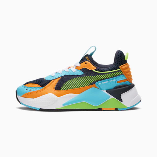 Zapatos deportivos RS-X Arcade para niños grandes , Parisian Night-Hero Blue-Yellow Alert