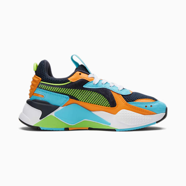 Zapatos deportivos RS-X Arcade para niños grandes , Parisian Night-Hero Blue-Yellow Alert