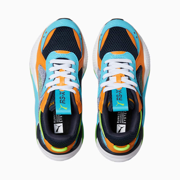 Zapatos deportivos RS-X Arcade para niños grandes , Parisian Night-Hero Blue-Yellow Alert