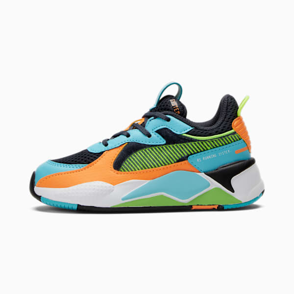 RS-X Arcade Little Kids' Sneakers , Parisian Night-Hero Blue-Yellow Alert