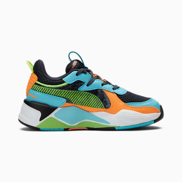 RS-X Arcade Little Kids' Sneakers , Parisian Night-Hero Blue-Yellow Alert