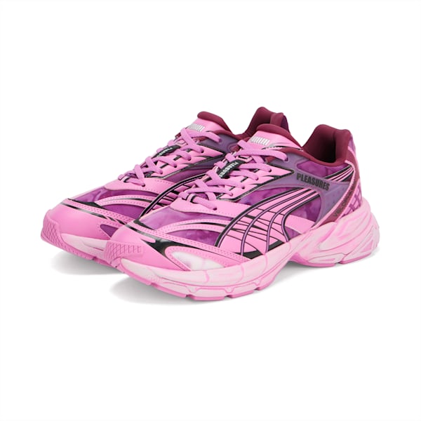 ユニセックス PUMA x PLEASURES ベロファシス OVERDYED スニーカー, Grape Wine-Mauve Pop, extralarge-JPN