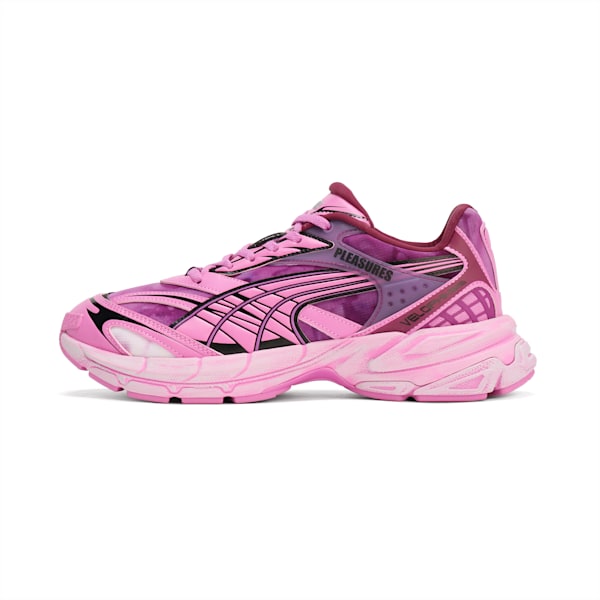 ユニセックス PUMA x PLEASURES ベロファシス OVERDYED スニーカー, Grape Wine-Mauve Pop, extralarge-JPN