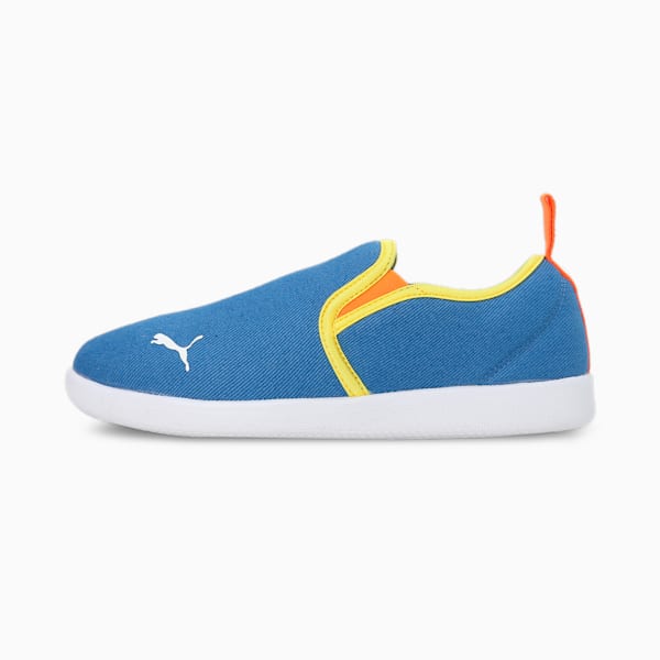 Tobey Youth Slip-On Shoes, PUMA Team Royal-Dandelion-Vibrant Orange, extralarge-IND