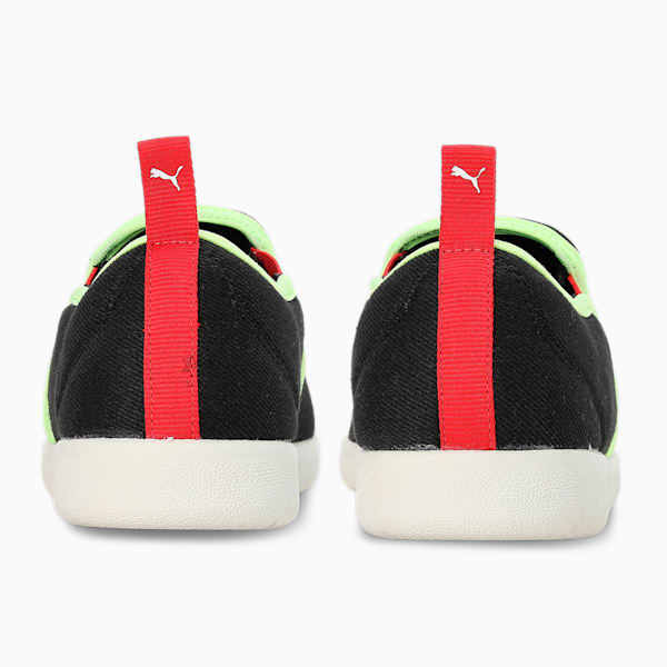 Tobey Youth Slip-On Shoes, PUMA Black-High Risk Red-Fizzy Light, extralarge-IND