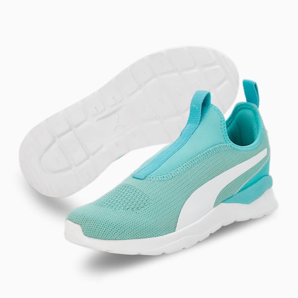 Anzarun Krick Pro Slipon Women's Sneakers, Blue Turquoise-Mint-PUMA White, extralarge-IND