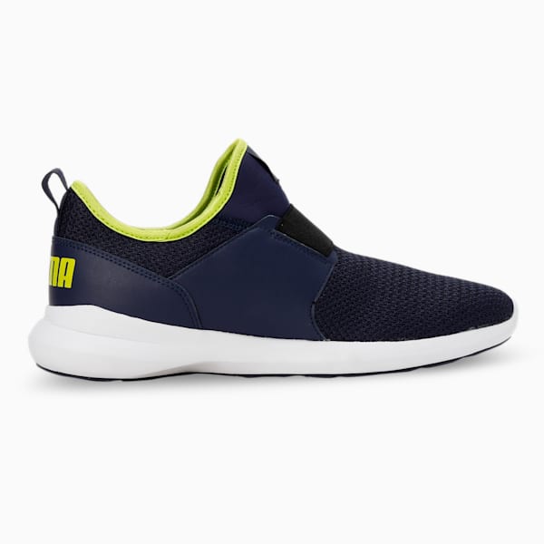 Pacer Slip On V3 Men's Sneakers, PUMA Navy-Lime Smash-PUMA White, extralarge-IND