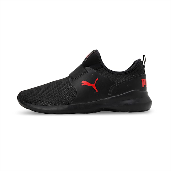 Pacer Slip On V3 Men's Sneakers, PUMA Black-For All Time Red, extralarge-IND