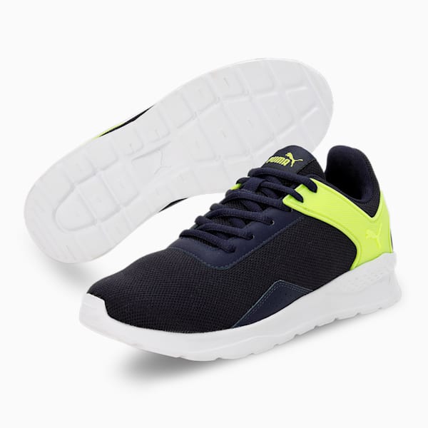 Anzarun Krick Men's Sneakers, PUMA Navy-Lime Smash-PUMA White, extralarge-IND