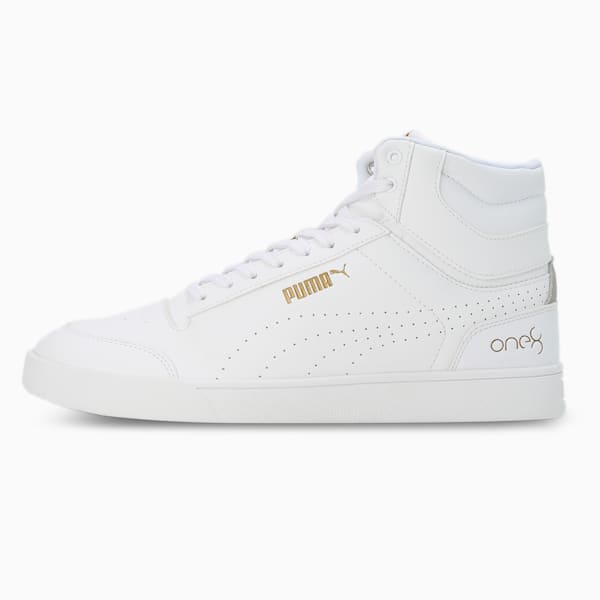 Shuffle Mid one8 Better V2 Men's Sneakers, PUMA White-Puma Team Gold, extralarge-IND