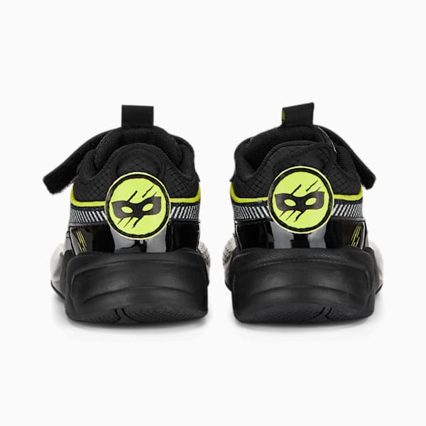 Tenis PUMA x MIRACULOUS RS-X para bebés, PUMA Black-Feather Gray-Lime Smash, extralarge