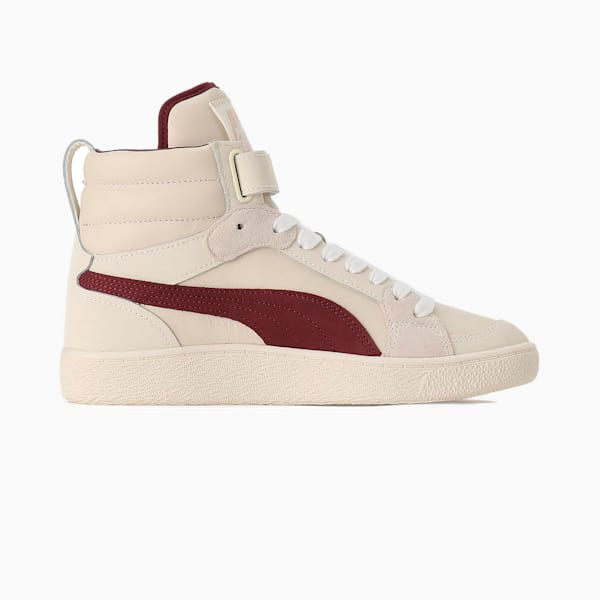 ウィメンズ バスケットボール PUMA x JUNE AMBROSE キーピングスコア ラルフサンプソン スニーカー, Whisper White-Aubergine