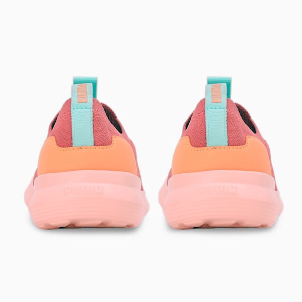 Gripeal Slip On Youth Sneakers, Hibiscus Flower-Rose Dust-Orange Peach, extralarge-IND