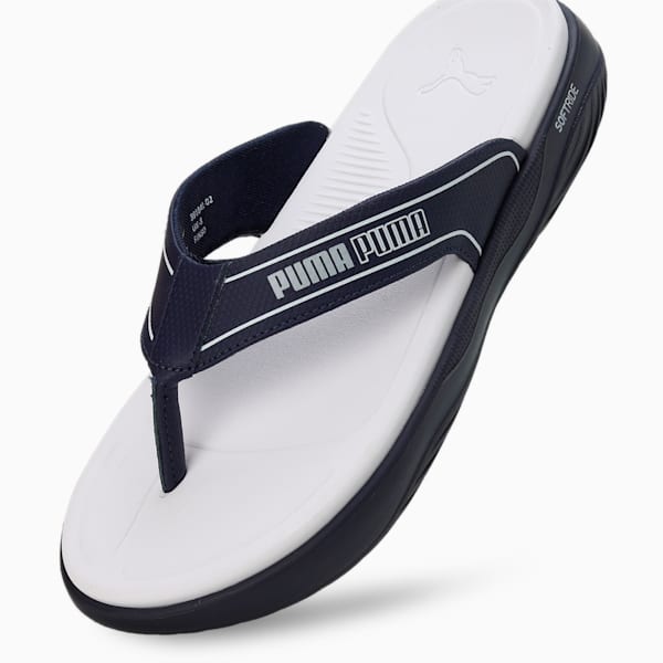 SOFTRIDE Seave V1 Flip-Flops, Peacoat-PUMA White-Glacier Gray, extralarge-IND