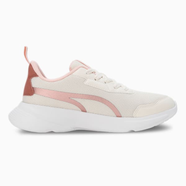 Alfarun Metallic Women's Sneakers, Pristine-Rose Dust, extralarge-IND