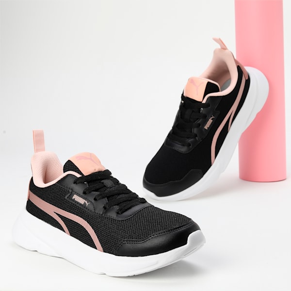 Alfarun Metallic Women's Sneakers, PUMA Black-Rose Dust, extralarge-IND