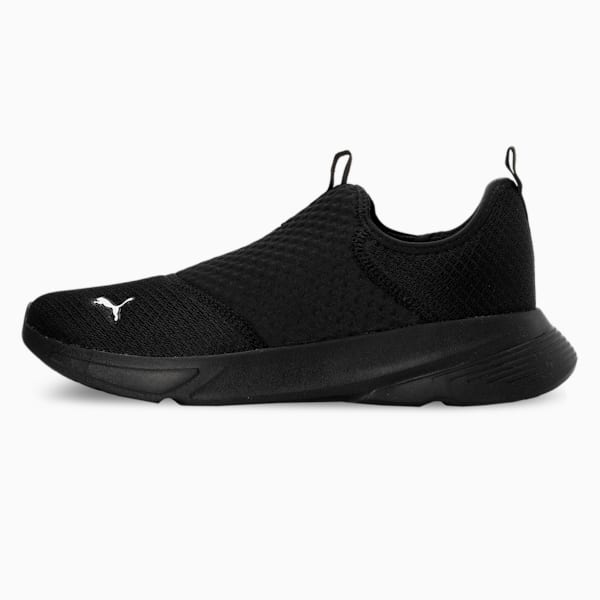 Melanite Slip On Men's Sneakers, PUMA Black-PUMA White, extralarge-IND