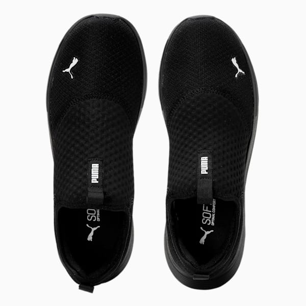 Melanite Slip On Men's Sneakers, PUMA Black-PUMA White, extralarge-IND