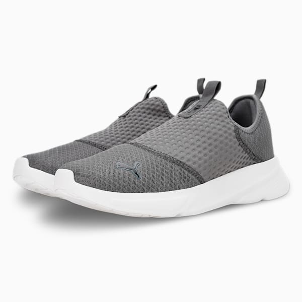 Melanite Slip On Men's Sneakers, Cool Dark Gray-PUMA Black-PUMA White, extralarge-IND