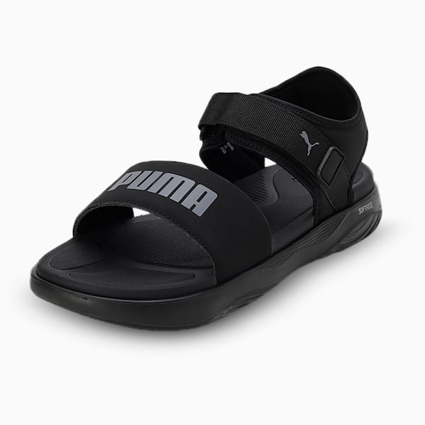Puma SOFTRIDE Seave Unisex Sandals, PUMA Black-Cool Dark Gray, extralarge-IND