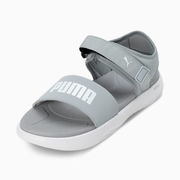 SOFTRIDE Seave Sandals, Cool Mid Gray-PUMA White, extralarge-IND