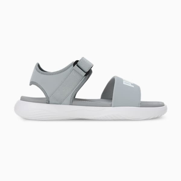 SOFTRIDE Seave Sandals, Cool Mid Gray-PUMA White, extralarge-IND