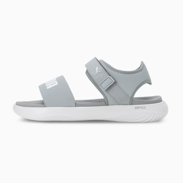 SOFTRIDE Seave Sandals, Cool Mid Gray-PUMA White, extralarge-IND