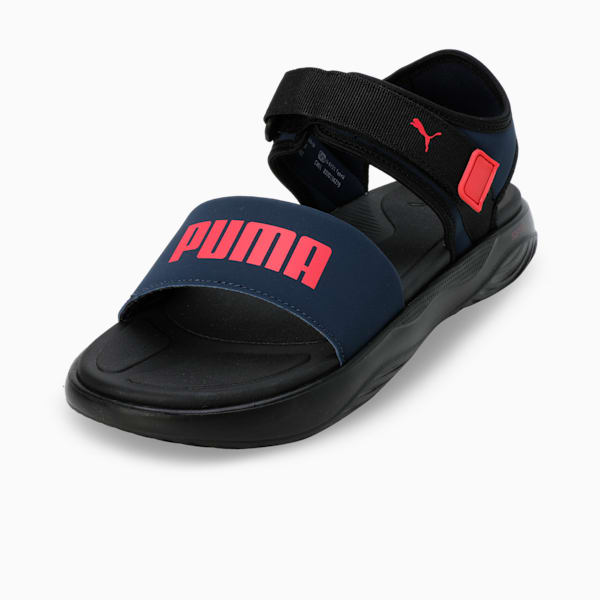 Puma SOFTRIDE Seave Unisex Sandals, Club Navy-Active Red-PUMA Black, extralarge-IND