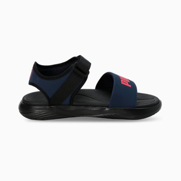 Puma SOFTRIDE Seave Unisex Sandals, Club Navy-Active Red-PUMA Black, extralarge-IND